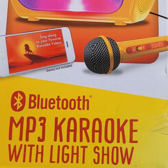 Disney Toys The Lion King Bluetooth Mp3 Karaoke With Light Show